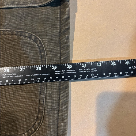 Carhartt Men's MOS Jacket with Black Collar Vintage Chore Coat MOS 90s - Picture 13 of 16